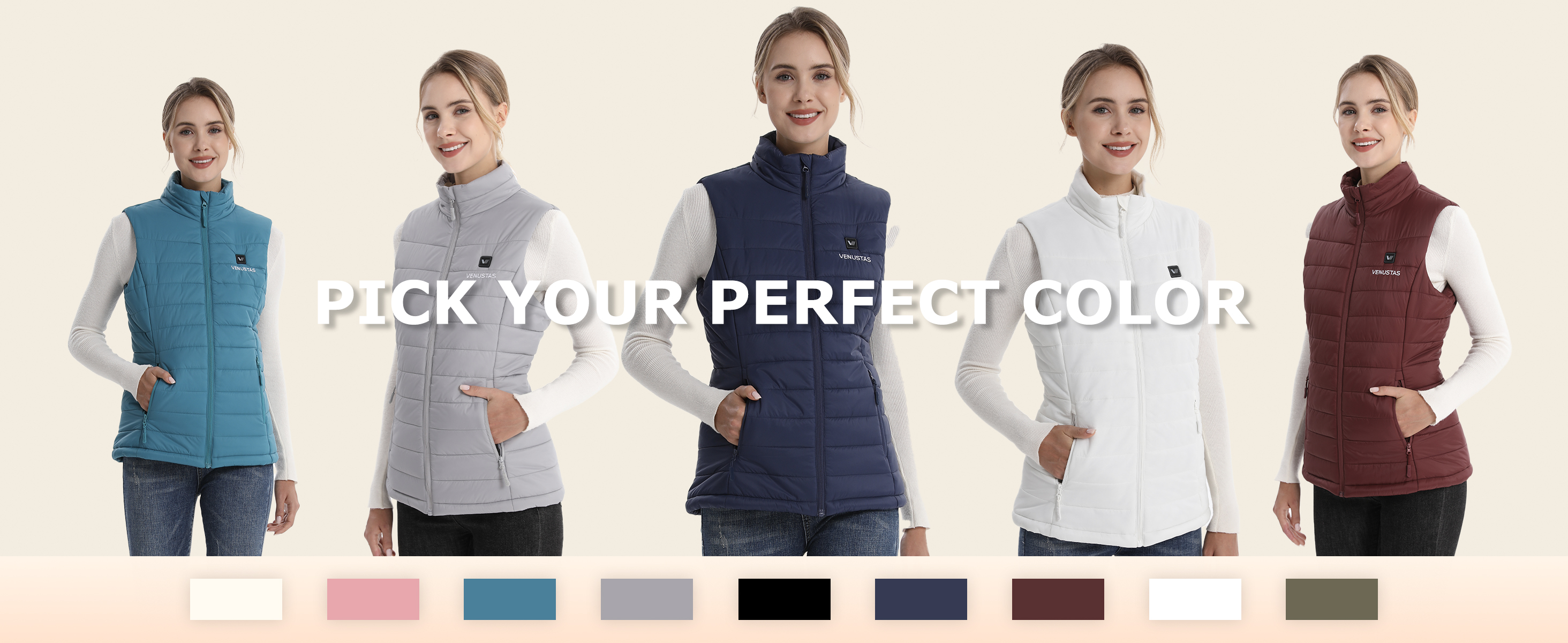 Verwarmde bodywarmer ® donkerblauw