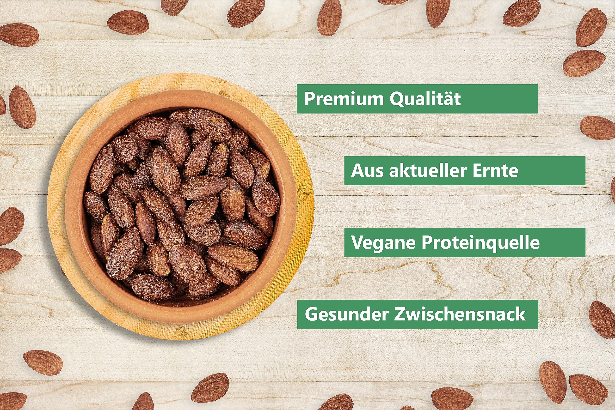 Almendras ahumadas Sunnah Shop® 1KG BBQ asadas, ahumadas y saladas | Almendras crujientes con un abundante aroma ahumado | proteína vegana | Almendras ahumadas Almendra tostada y salada