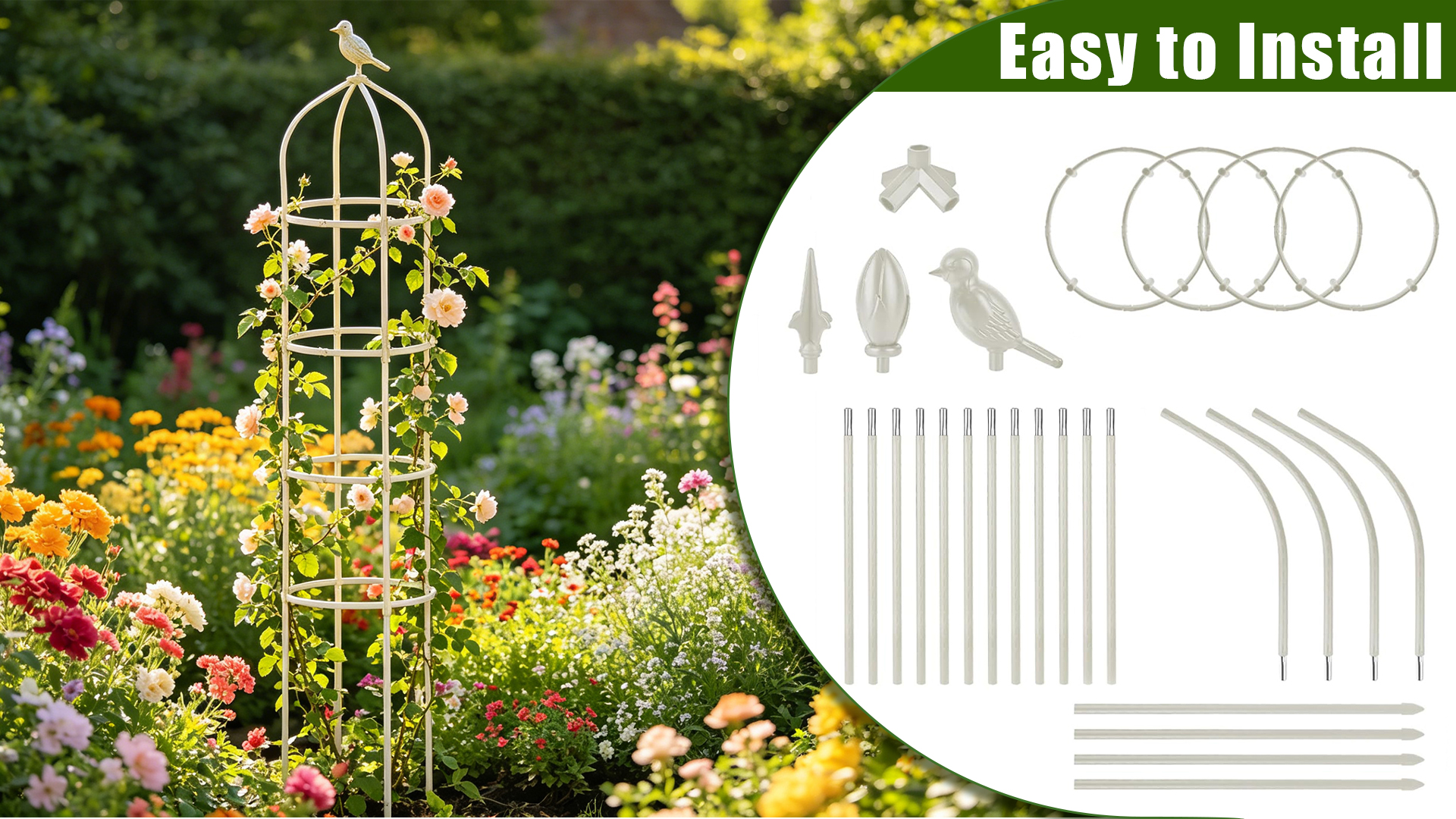 Amazon.com : Garden Obelisk Trellis for Climbing Plants Outdoor 6