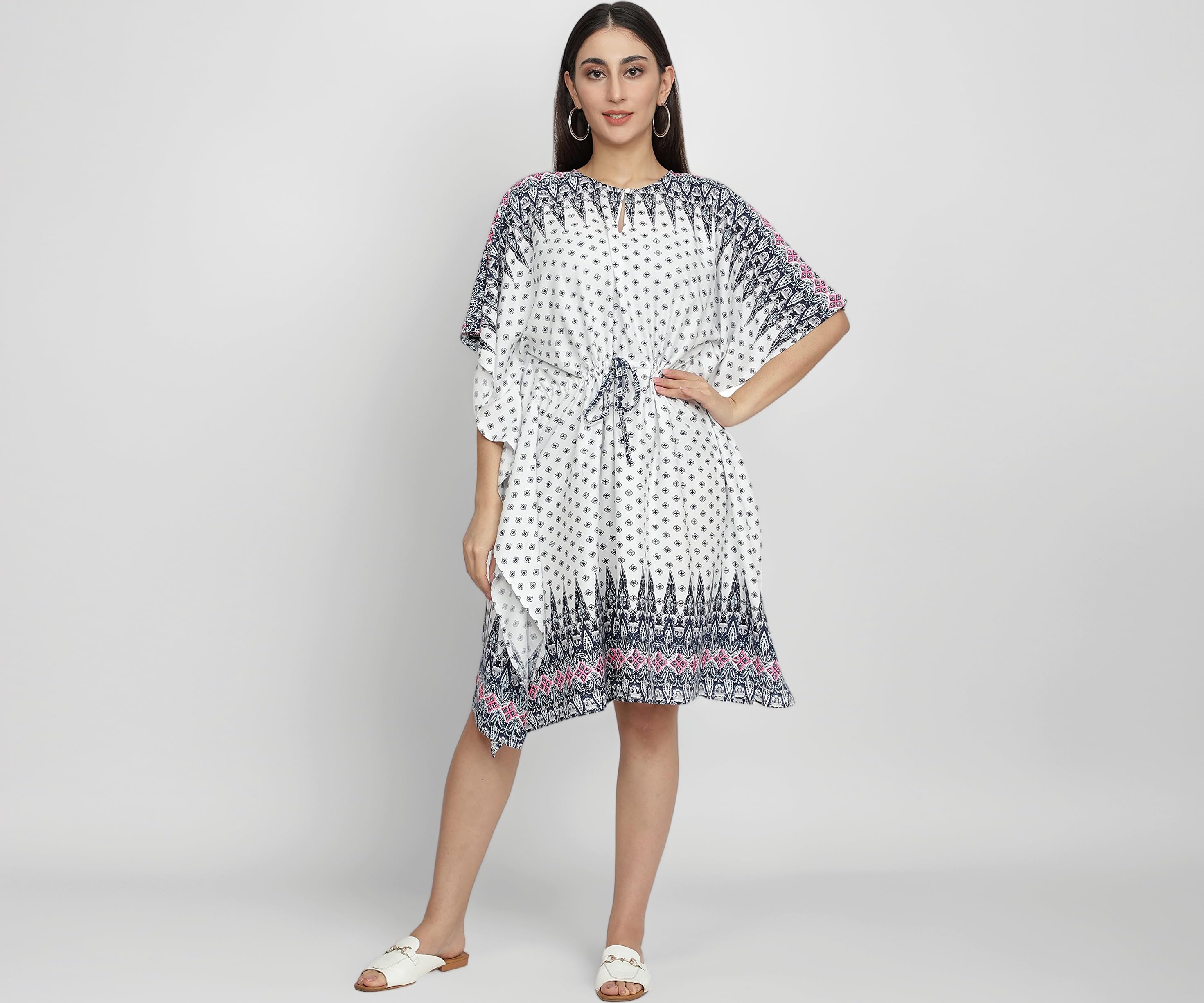 Women Floral Printed Multicolor Kaftan
