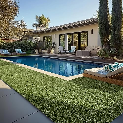 Miniatura 15 de MSI Alfombra de césped artificial de 1.496 in de grosor para exteriores, césped artificial para perros, césped artificial, césped para mascotas,