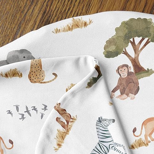 Miniatura 4 de Sweet Jojo Designs Jungle Animals - Conjunto de manta para bebé unisex con diseño de capullo y gorro para recién nacido, conjunto de manta para ir a