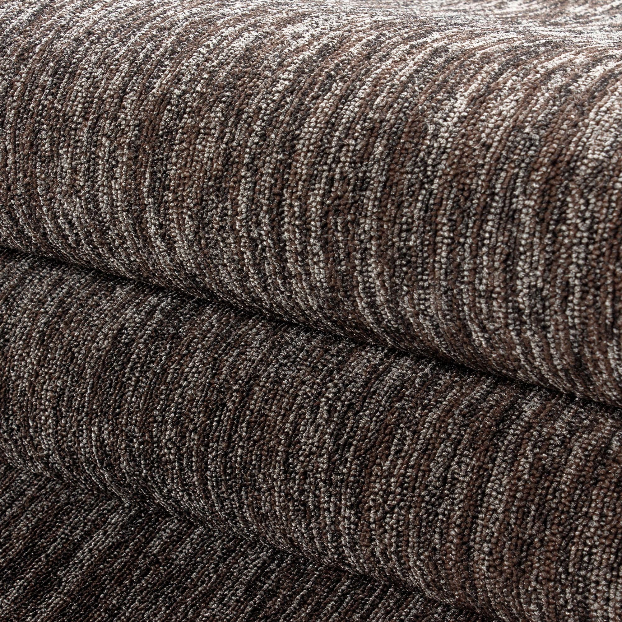 Carpetsale24, Nowoczesny Dywan do Salonu Jednolity Brązowy Melanż 240x340 cm - Krótkie Pętle, Łatwy w Utrzymaniu, Dywan Jednolity