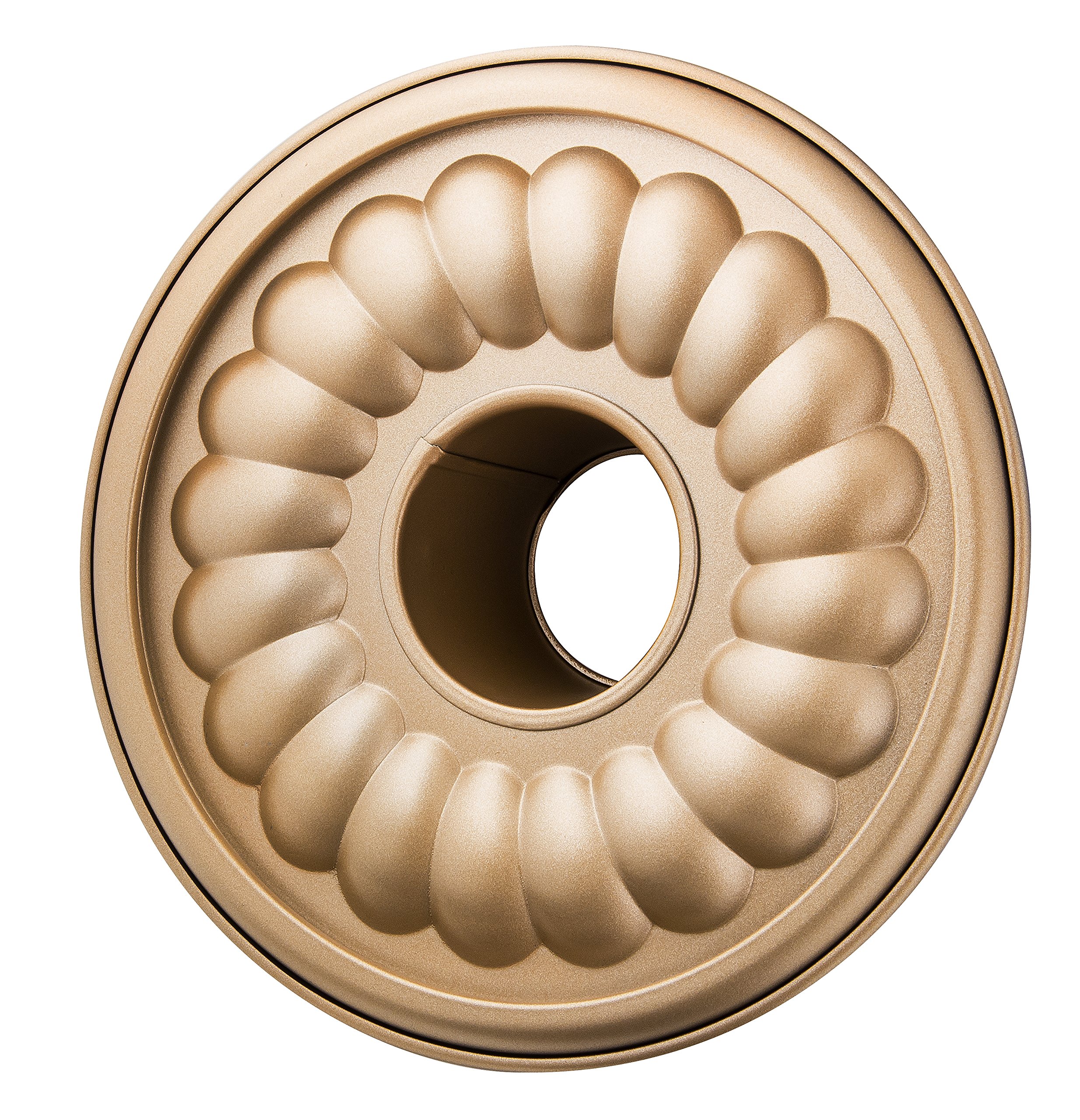 Zenker 7352 - Linea Mojave Gold - Tortiera apribile Dorata a 2 Fondi con Base sporgente, in Antiaderente con Particelle minerali di Rinforzo, Oro/Marrone, ca. Ø 26 cm