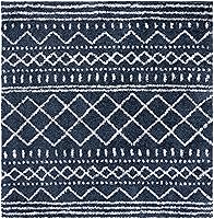 Vista 14 de SAFAVIEH Alfombra 9x12 - Colección Arizona Shag - Grande - Marfil y Beige, Diseño Marroquí Boho, No Desprende Pelo y Fácil de Limpiar, Ideal