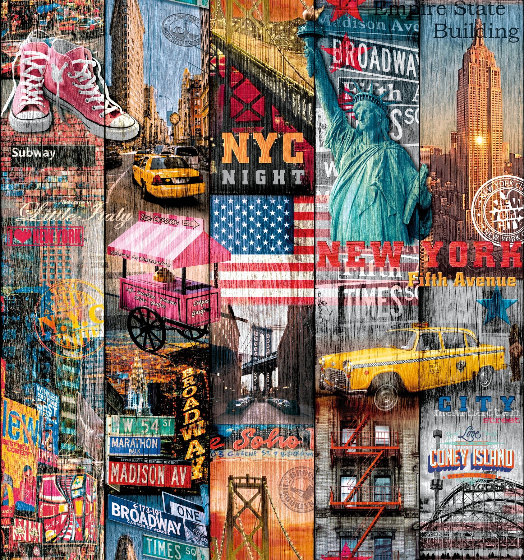 d-c-fix® Sticky Back Plastic (self adhesive vinyl film) Manhattan 45cm x 1m (ORDER PER METRE) 200-3234