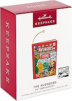 Vista 3 de Adorno navideño de Hallmark Keepsake 2023, Adorno del 60º aniversario de Marvel Comics Los Vengadores, Regalos de superhéroes