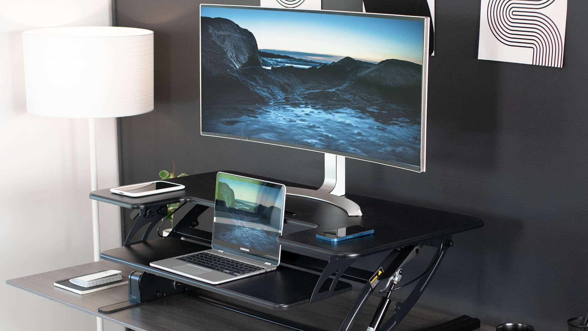 Amazon.com: VIVO 42 inch Height Adjustable Stand Up Desk Converter