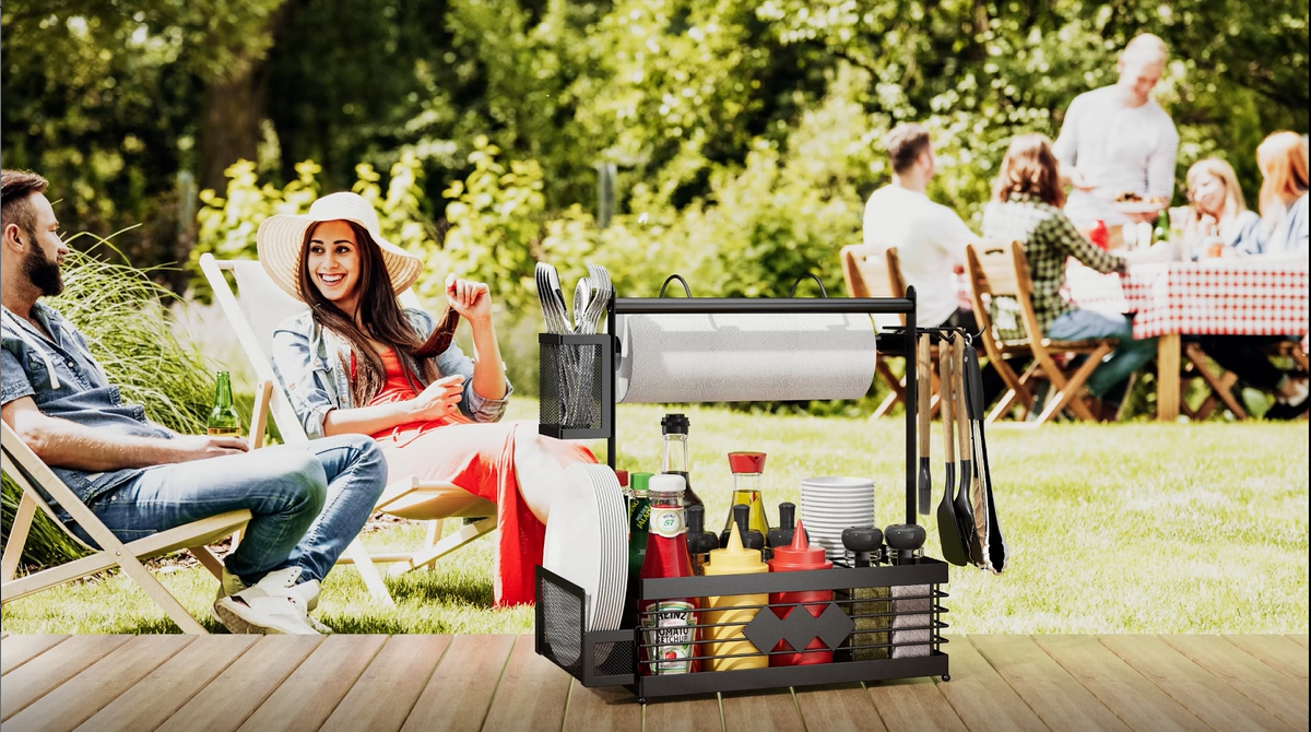 バーベキュー・調理用品 TO GO WARE DENALI UTENSIL SET Amazon.com : Grill Caddy for Outdoor Grill with Paper Towel Holder