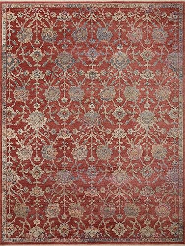 Loloi Giada GIA-05 - Alfombra de área oriental, color rojo y rojo