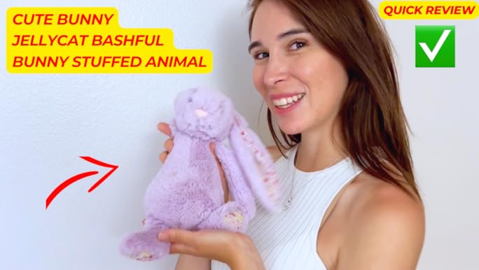 Amazon.com: Jellycat Bashful Lilac Bunny Stuffed Animal