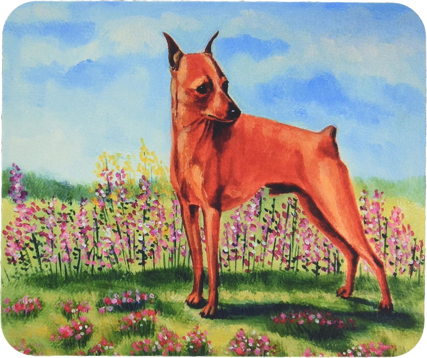 Caroline’s Treasures 7516MP Min Pin Mouse Pad, Hot Pad or Trivet for Home Office Gaming Working Computers Laptop Mouse Mat,Washable Large Mousepad Caroline’s Treasures 7516MP Min Pin Mouse Pad, Hot Pad or Trivet for Home Office Gaming Working Computers Laptop Mouse Mat,Washable Large Mousepad