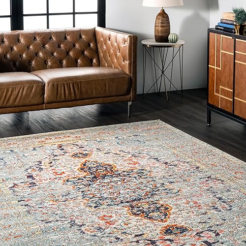 Miniatura 8 de nuLOOM Sarita - Tapete persa envejecido