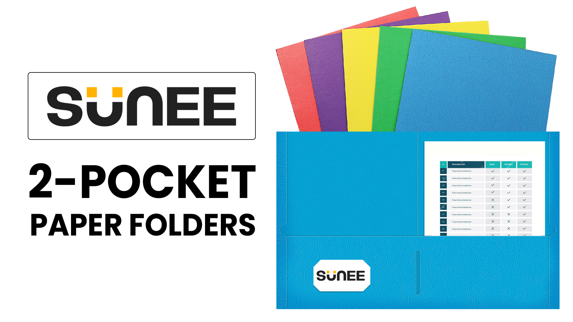 Watch SUNEE Folders with Pockets on Amazon Live