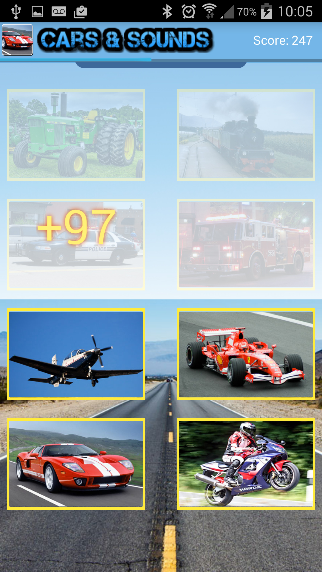 Vehicle Sounds Matching for Android