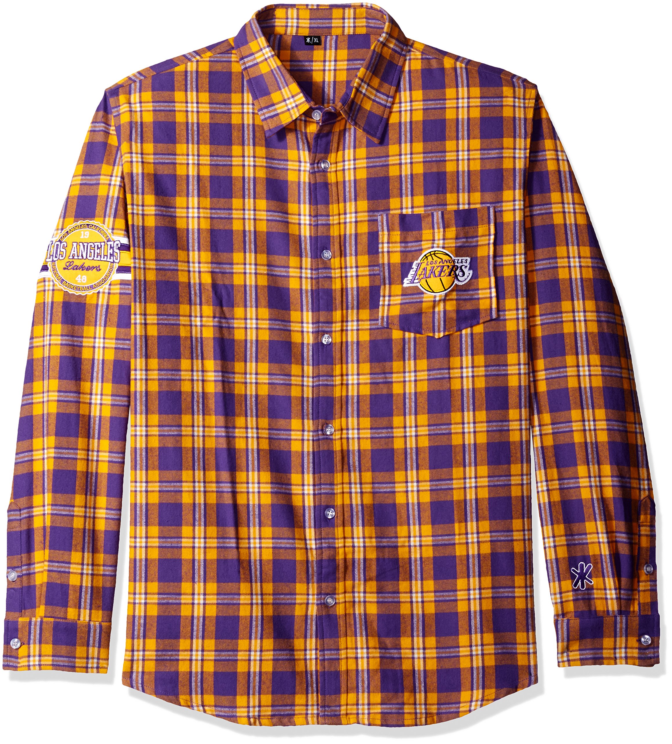 NBA FOCO NBA Atlanta Hawks Mens FOCO NBA Mens Wordmark Flannel Shirt