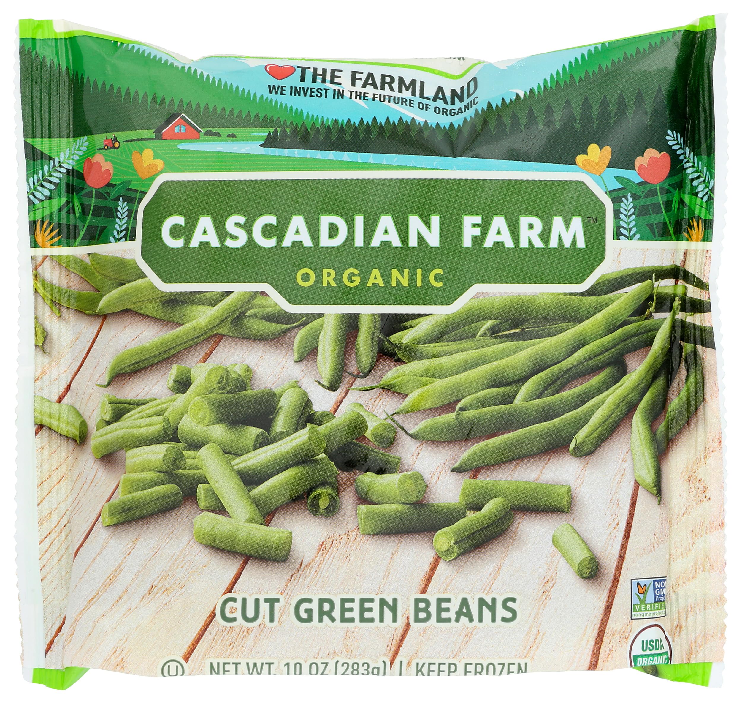 Cascadian Farm, Organic Cut Green Beans, 10 oz (Frozen)