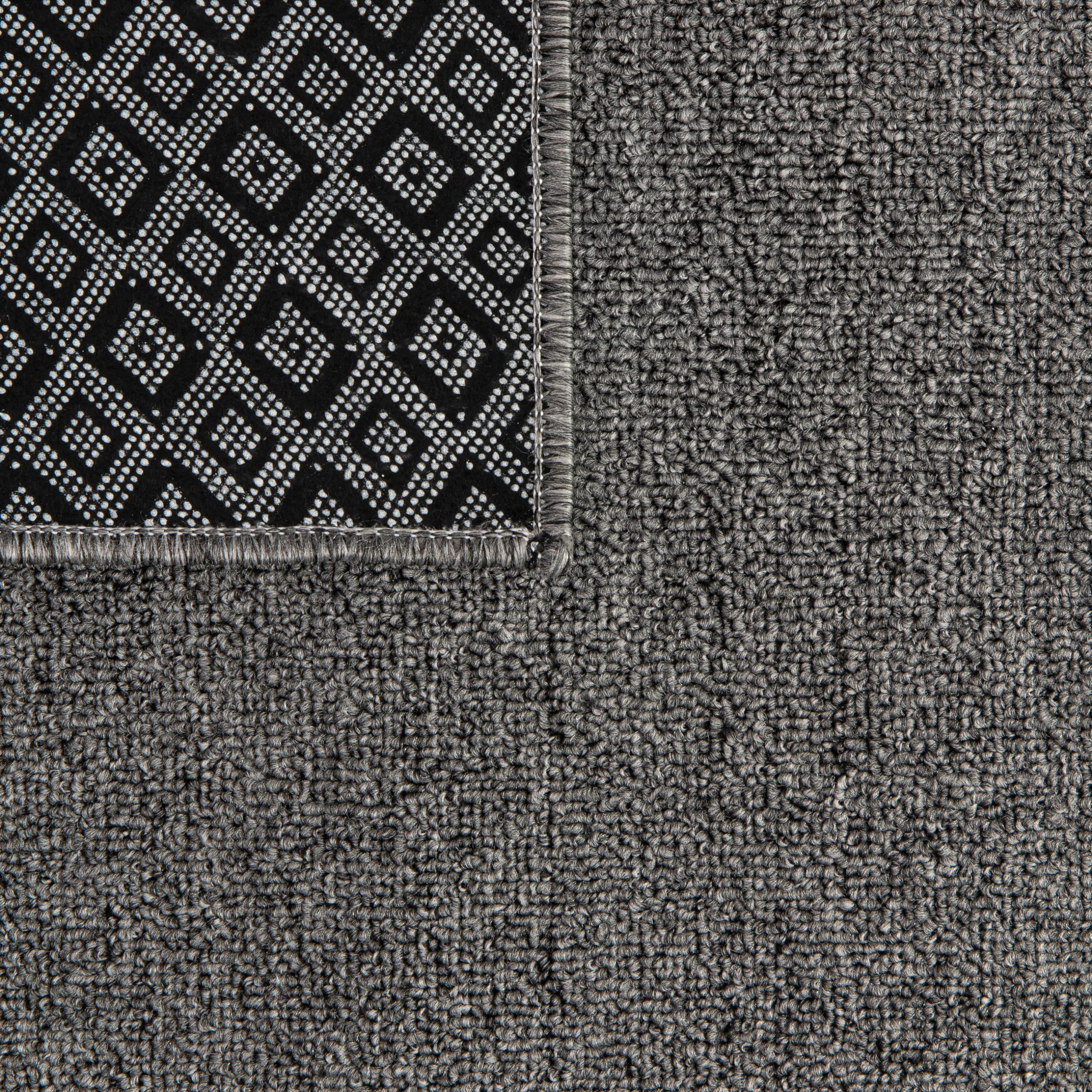 TAPISO Nizza Alfombra Antideslizante Lavable de Pelo Corto Diseño Moderno Gris Melange Alfombra de Salón Cocina Dormitorio Habitación Comedor Oeko-Tex 200 x 300 cm