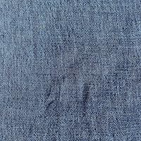 Vista 1 de Tela de lino azul marino de alta calidad, material ligero y suave al tacto para manualidades y decoración del hogar