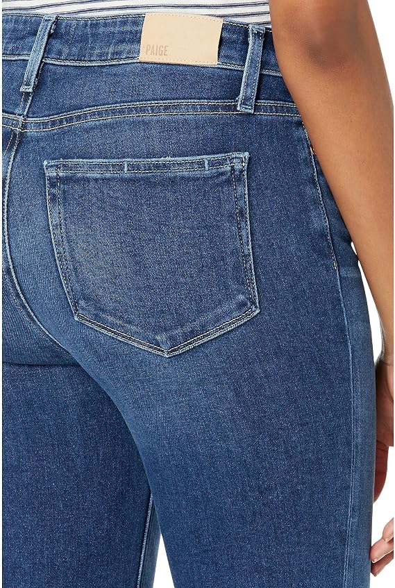 Paige Womens Cindy Transcend Vintage High Rise Cropped Straight Leg JeanJeans