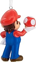 Vista 2 de Hallmark Nintendo Super Mario con adorno navideño de Super Mushroom
