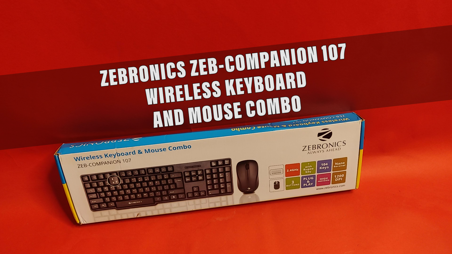 Zebronics 107 Keyboard Mouse Combo Unboxing
