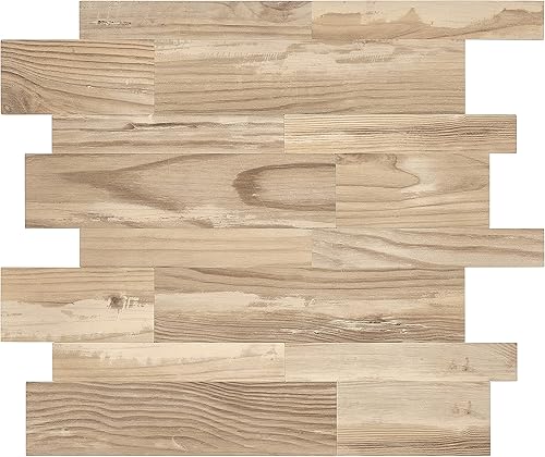 Vista 19 de Avant Decor 8 Tiles Stone Composite Mixed Subway Tile Peel and Stick Kitchen Backsplash Stick On Wall Easy DIY Installation 11.6" x 11.5