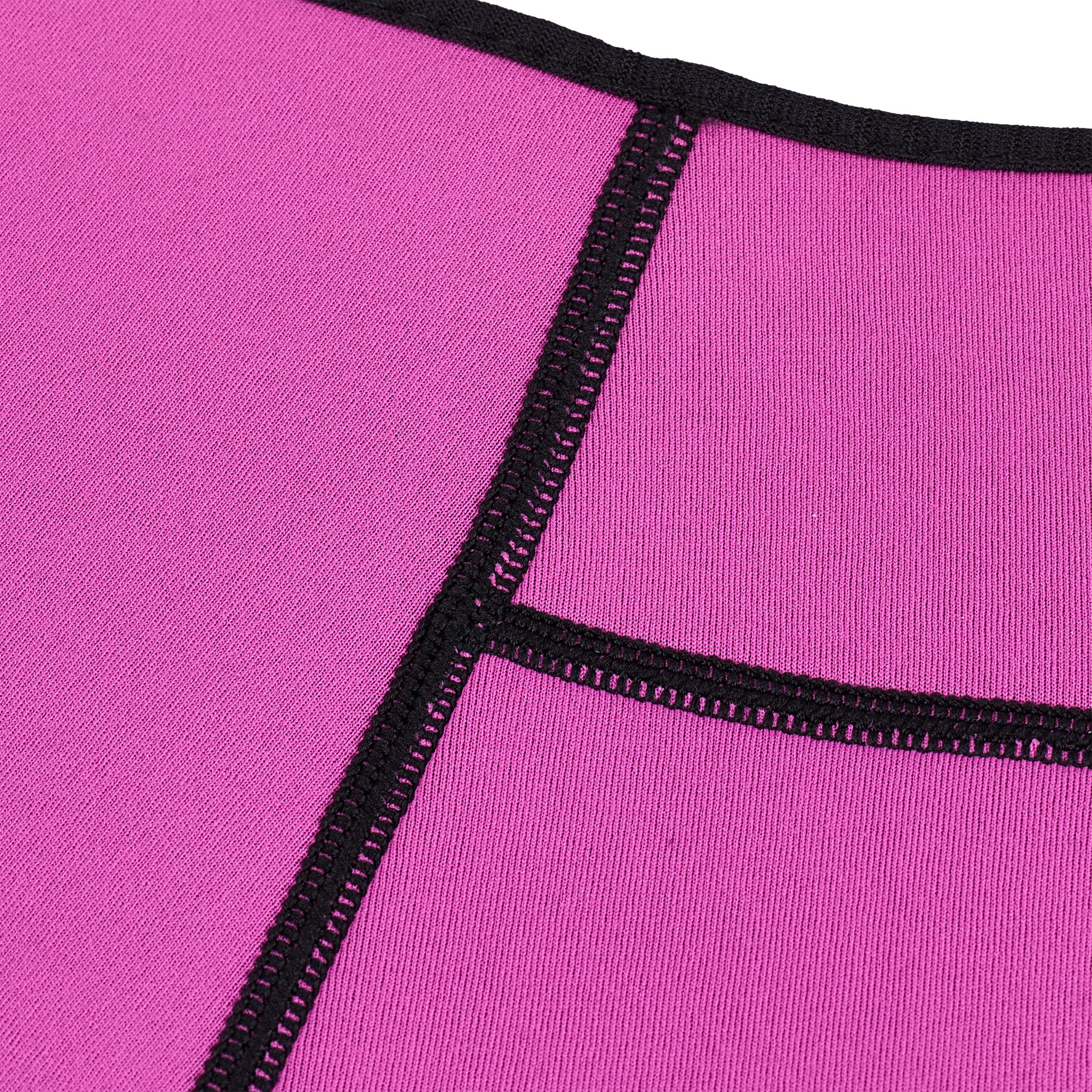 Relaxdays Fascia Addominale Hula Hoop, Cintura Sport per Donne in Neoprene, con Chiusura a Strappo, V.Misure, Rosa Nera