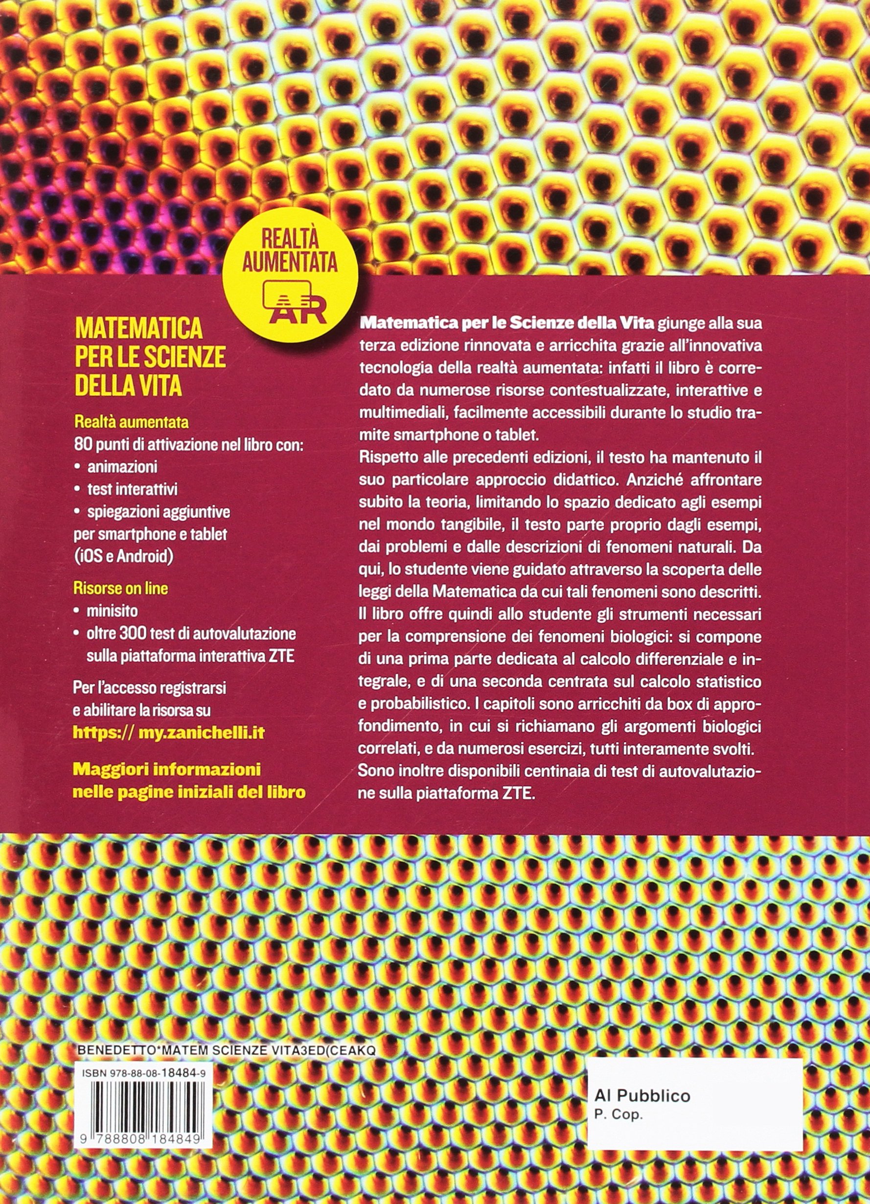 Matematica per scienze della vita. Con Contenuto digitale (fornito elettronicamente)