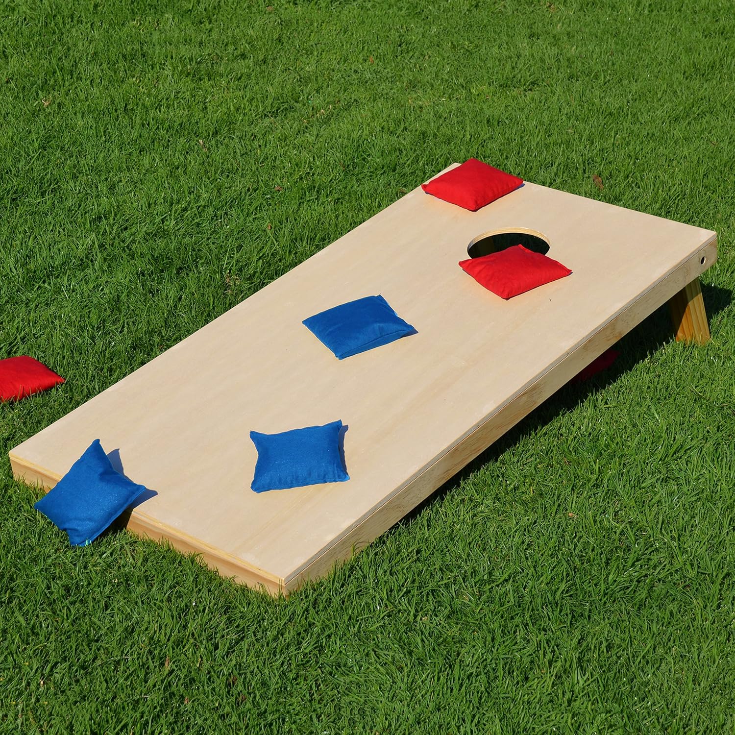 GoSports Official Regulation Cornhole Bean Bags Set (8 All Weather Bags) - America Stars and Stripes or Red and Blue - Choose Your Style : Cornhole Game Bags : Sports & Outdoors