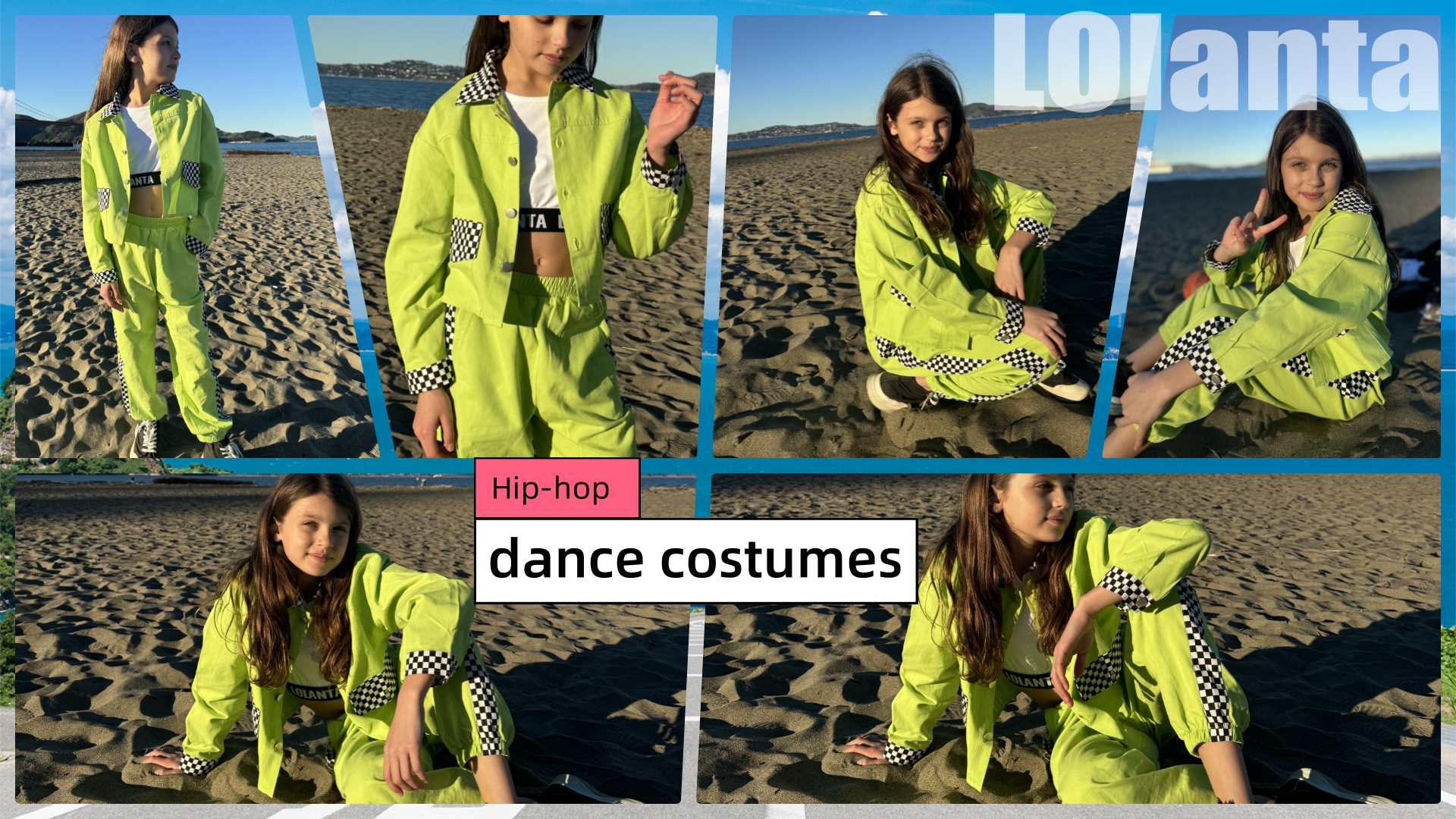 Conjunto de disfraz K-pop para niñas 3 piezas miniatura 7