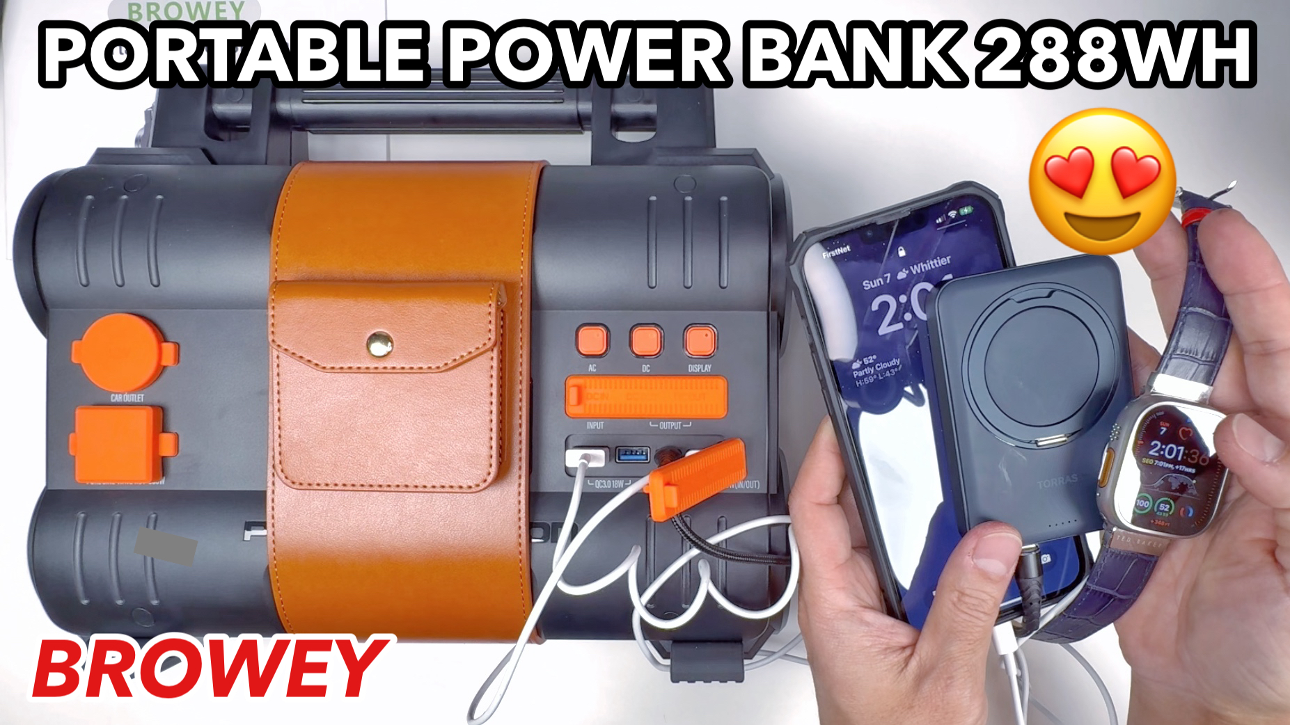 Watch BROWEY Portable Power Station. 110v 300W on Amazon Live Watch BROWEY Portable Power Station. 110v 300W on Amazon Live