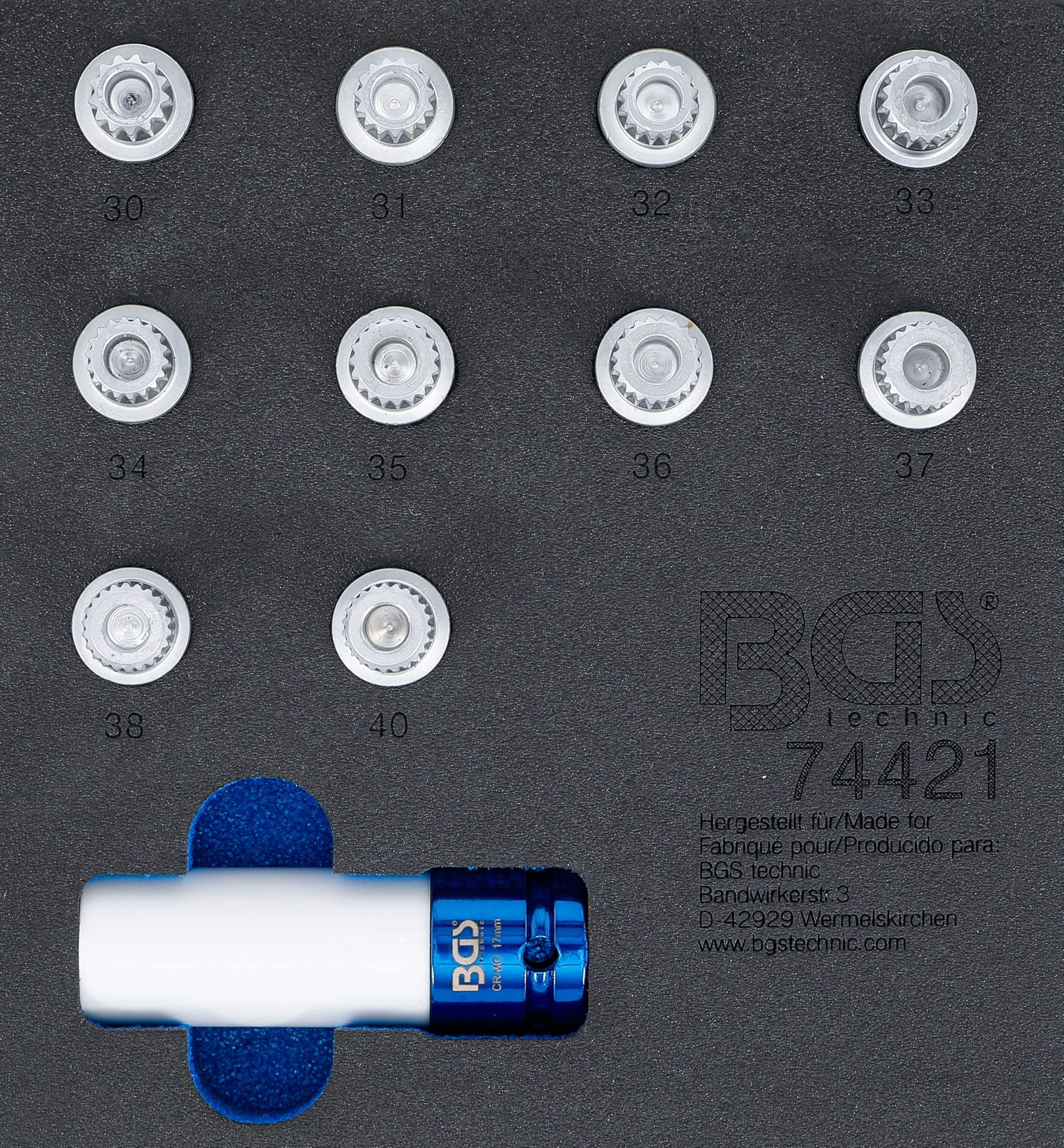 BGS 74421, Black/Silver