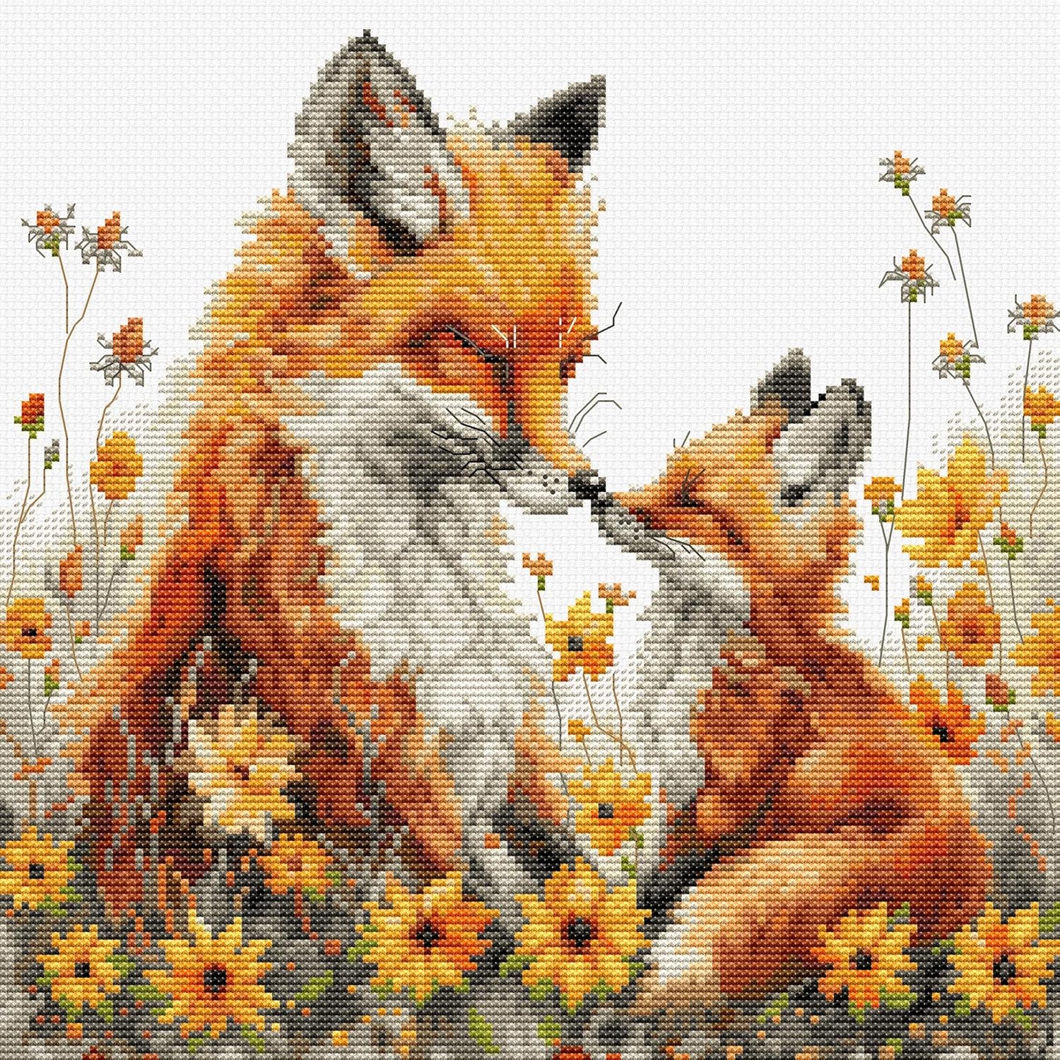 Luca-S Cross Stitch Kit Tenderness, Garden Corner, Counted Cross Stitch Kit for Adults