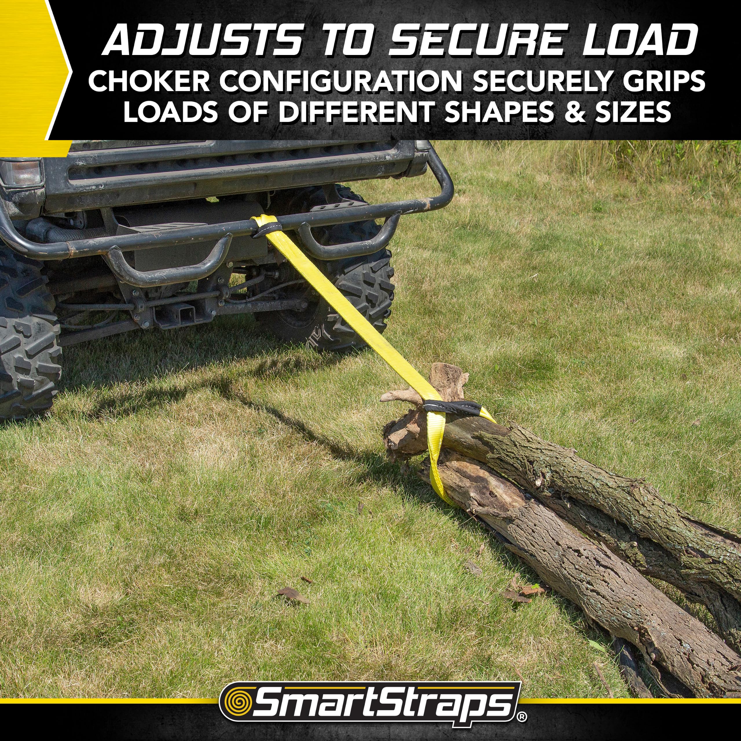 SmartStraps Lifting Sling - 3200 lb Yellow Webbing -5