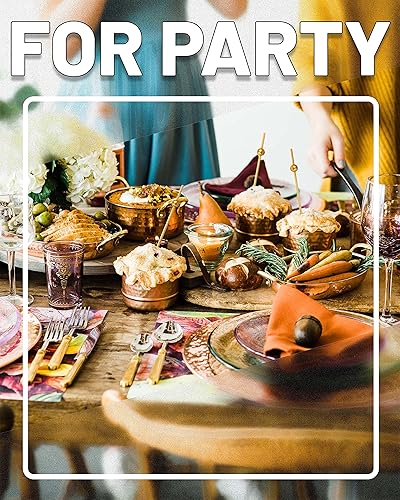 Miniatura 6 de DF DUALFERV 200 palillos dorados de bambú para aperitivos, 4.7 pulgadas