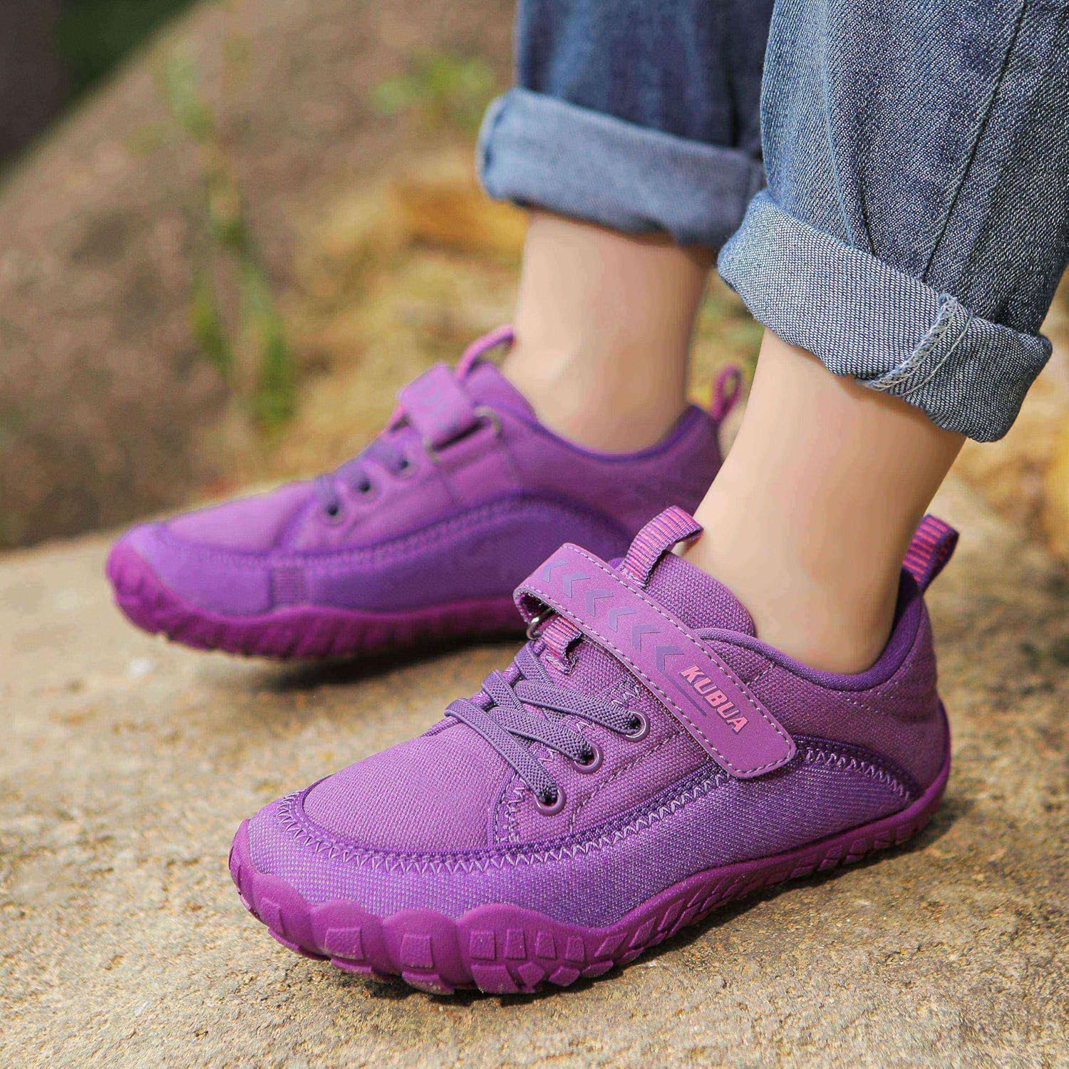 KUBUA Kids Barefoot Shoes Boys Girls Slip On Minimalist Sneakers for Walking Tennis Athletic Hiking Toddler Little Big Kid - Image 9