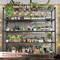 Vista 9 de 3200LBS Storage Shelves Wire Shelving with Wheels,Adjustable Garage Shelving Heavy Duty Steel Metal Shelving Unit Shelf Rack for