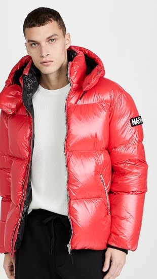 Mackage Men's Kent Jacket, Punch, Red 