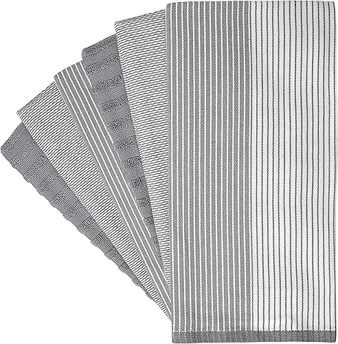 Miniatura 3 de Bumble Towels - Toallas de cocina prémium 20 x 28pulgadas 6 unidades grandes algodón y tejido de rizo plano altamente absorbentes con lazo para