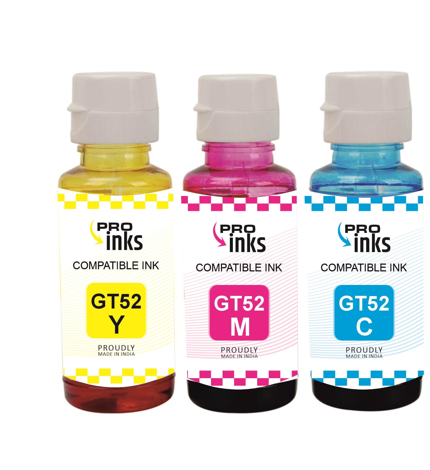 PRO INKS Ink Refill Dye Ink for HP GT51 GT52 Compatible for HP Ink Tank 115,310,315,319,410,415,416,419,455,500,515,530,615,GT 5810,GT 5811,GT 5820 (Cyan/Magenta/Yellow(70ml Each)) (B0D89YD5YW) Amazon Price History, Amazon Price Tracker