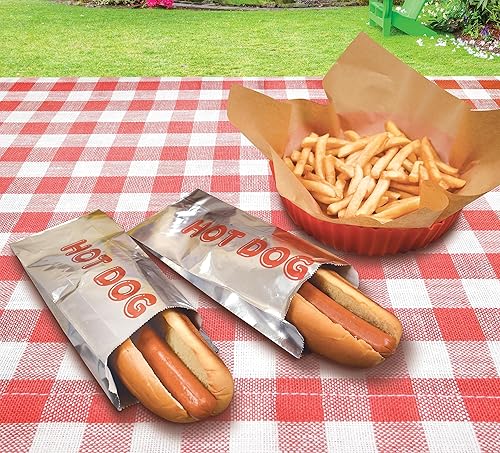 Miniatura 3 de Better Kitchen Products - Envolturas de papel de aluminio para perros calientes, 9 x 3.7 pulgadas, fundas aisladas resistentes a la grasa, bolsas