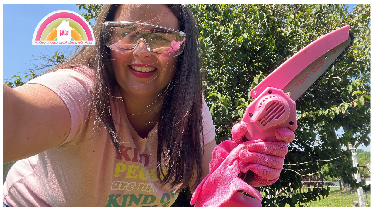 Watch Review of the Tomyvic Pink Cordless Electric Mini Chainsaw