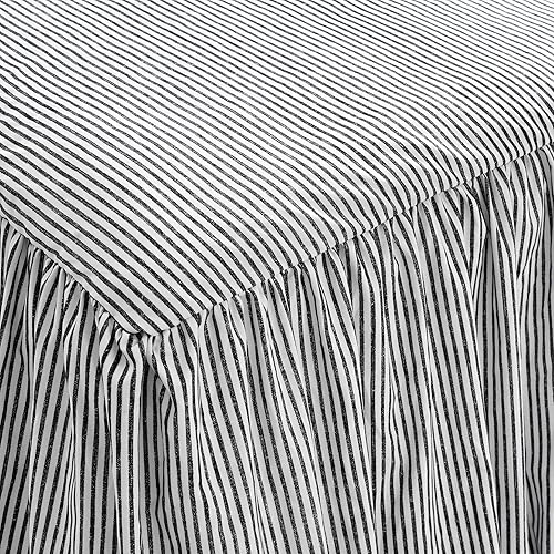 Miniatura 5 de Lush Décor - Juego de Cubrecama con falda de volantes para cama sencilla, estilo Shabby Chic, juego de 2 piezas