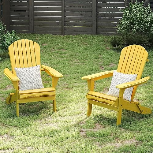 Miniatura 9 de Silla Adirondack plegable de madera para exteriores, medio montada, silla de descanso de madera de cedro, para jardín, patio, piscina, terraza y