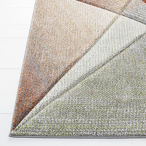 Miniatura 3 de SAFAVIEH Hollywood Collection - Alfombra cuadrada de 4 pies, diseño moderno de mediados de siglo, no desprende pelusa y de fácil cuidado, ideal para