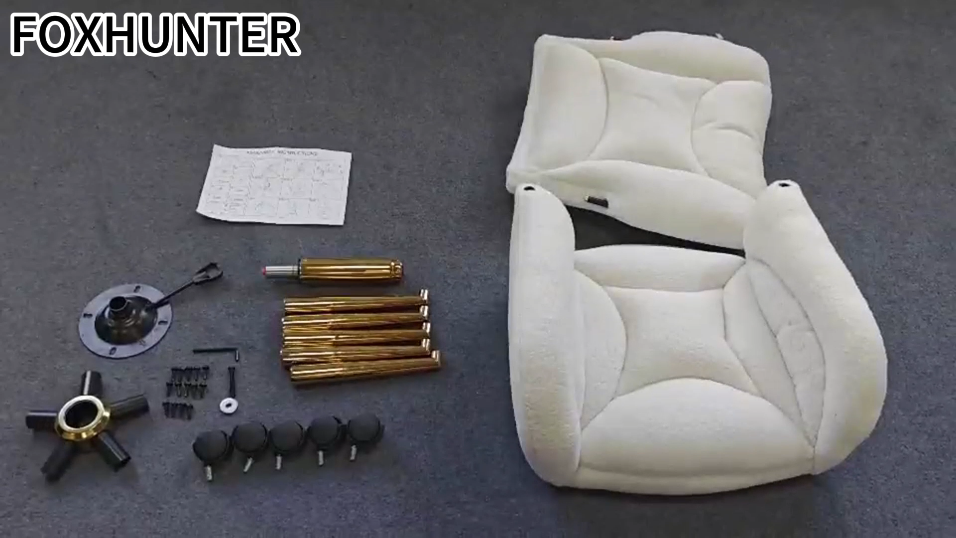 Amazon.com: FOXHUNTER Vanity Chair with Ergonomic Back & Wheels