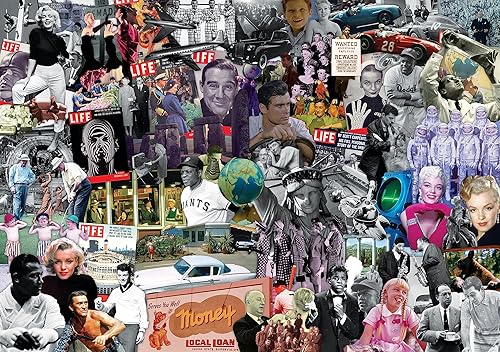 Miniatura 2 de Life Brand - Rompecabezas de 1000 piezas - 1950. Gran regalo para mamá, papá, adolescentes, hombres y mujeres