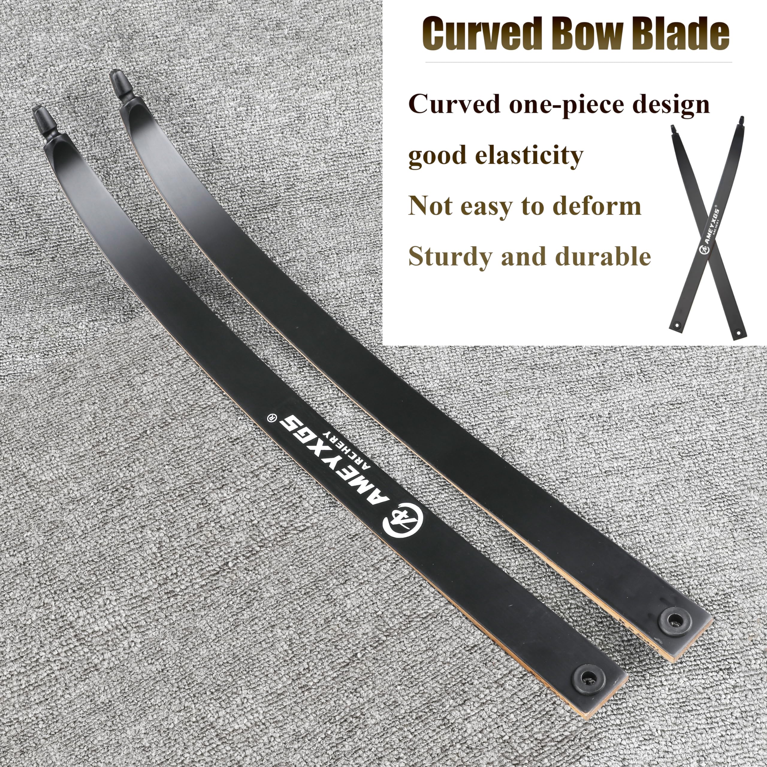 AMEYXGS Takedown Ricurve Bow and Arrow Set 62 pollici Arco da Caccia Tiro con L'arco con Frecce in Carbonio Accessori per Adulti 20-50 lbs Arco Tradizionale in Legno