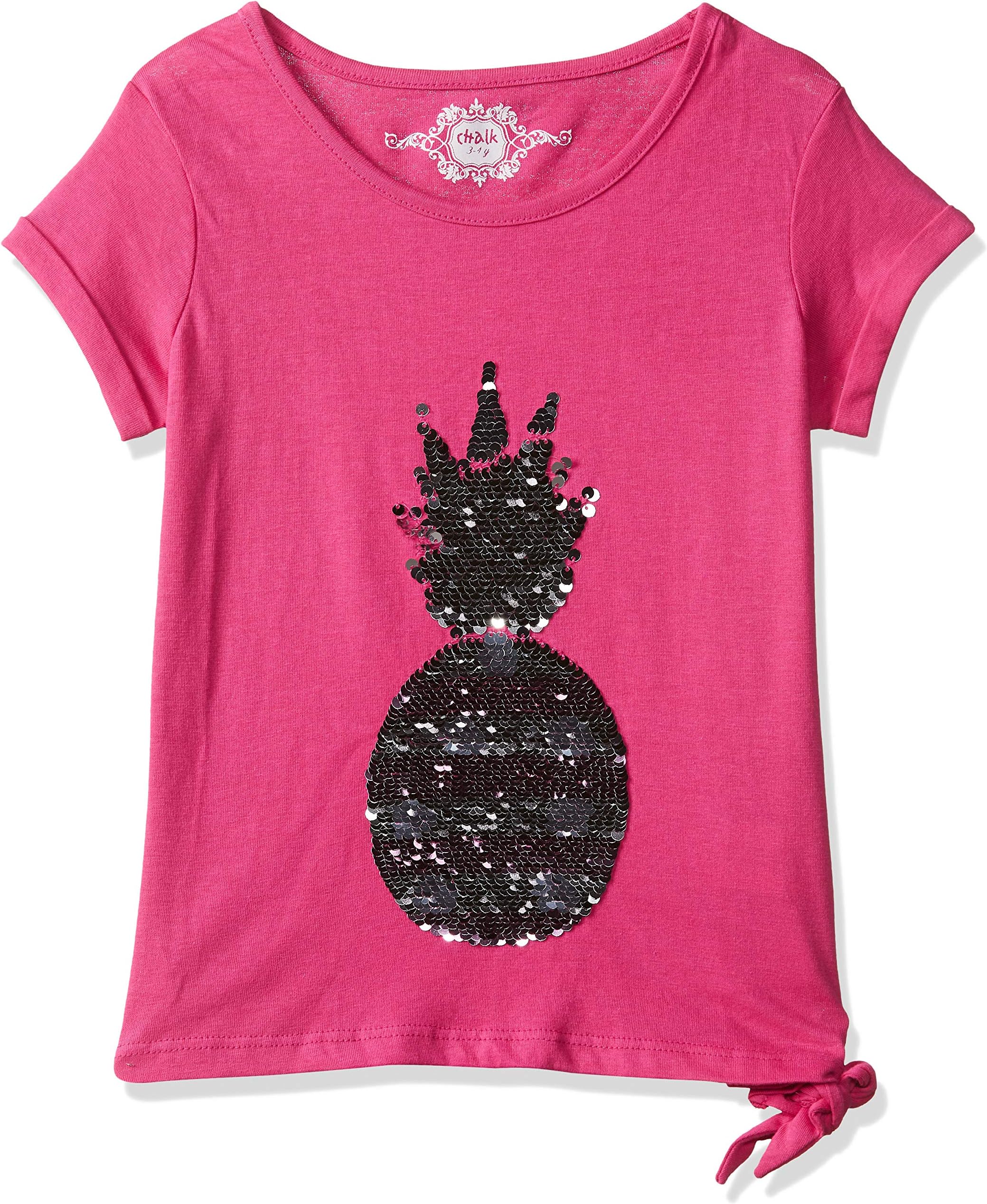 Chalk By Pantaloons Girls' Plain Regular Fit T-Shirt